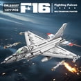 thumbnail image 2 of Set de construcción Reobrix F-16 Fighter Jet con 1377 piezas para niños mayores de 14 años, 2 of 7