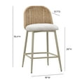 thumbnail image 5 of Alexa Cream Outdoor Counter Stool, 5 of 5