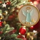thumbnail image 5 of Adorno de ángel de vidrio marino, decoración para árbol de Navidad de 8 cm, adorno conmemorativo de vidrio transparente, decoración navideña hecha a mano, figura de ángel inspirada en la playa, adorn, 5 of 6