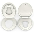 thumbnail image 6 of Toilet Seat Elongated,Toilet Seat with Toddler Seat Built in, Potty Training Toilet Seat Elongated Fits Both Adult and Child, with Soft Close, Easy Install and Clean - Elongated Biscuit, 6 of 8