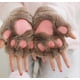 thumbnail image 1 of Guantes de garra de gato Lindos guantes de dedos abiertos de niña con dibujos de gatos, guantes de medio dedo con pata de oso y pelusa gruesa en invierno, 1 of 1