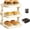 White, variant on Multi-Layer Dish Prep Tray Storage Rack, Foldable Kitchen Prep Rack, 3 Tier Kitchen Side Dish Organizer, Vegetable Plate Display Rack Organizer Dish, Easy to Store When Not in Use (White)