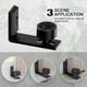 thumbnail image 3 of Adjustable Floor Guide Wall/Door Bottom Guide For Sliding Wooden Door Black, 3 of 4