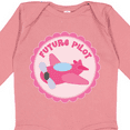 thumbnail image 4 of Inktastic Future Pilot Girls Occupation Girls Long Sleeve Baby Bodysuit, 4 of 5