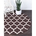 thumbnail image 1 of Unique Loom 3136432 3 ft. 3 in. x 3 ft. 3 in. Philadelphia Trellis Round Rug, Dark Brown, 1 of 1