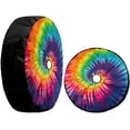 thumbnail image 3 of Tie Dye Spare Tire Cover with Backup Camera Hole for RV Trailer SUV Truck and Many Vehicle, Wheel Covers Sun Protector Waterproof, 3 of 10