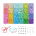 thumbnail image 1 of Kit de cuentas de vidrio para hacer pulseras, surtido de cuentas para adultos y niñas, cuentas para collares y anillos (2848), 1 of 5