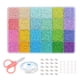 thumbnail image 1 of Kit de cuentas de vidrio para hacer pulseras, surtido de cuentas para adultos y niñas, cuentas para collares y anillos (2848), 1 of 5