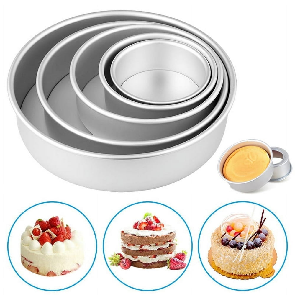 4 Inch Cake Mold Aluminium Alloy  DIY Cakes Pastry Mould Baking Tin Pan Kitchen Tool