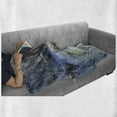 thumbnail image 6 of Minnesota Soft Flannel Fleece Blanket, Frozen Minnehaha Falls and Footbridge in City Park of Minneapolis Landmark Theme, Cozy Plush for Indoor and Outdoor Use, 50" x 60", Multicolor, by Ambesonne, 6 of 6