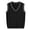 Black, variant on Boys and Toddler's V-Neck Cable Knit Sweater Vest Kids Girls Solid Sleeveless Pullover School Uniform Sweater Vest (Coffee, 3-4 Years)