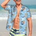 thumbnail image 5 of Lsque Cute Animals Surfers pattern Hawaiian Shirt for Men, Unisex Summer Beach Casual Short Sleeve Button Down Shirts-XX-Large, 5 of 9