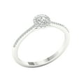 thumbnail image 3 of Imperial 1/4 Ct TDW Round Diamond Halo Engagement Ring in 10K White Gold (H-I, I2), 3 of 4
