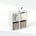 thumbnail image 3 of Furinno PELLI CUBIC Storage Cabinet in Bookcase in Bookshelf in 4-Cube in White, 3 of 6