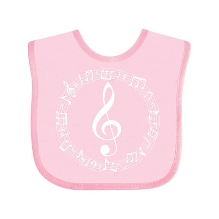 

Inktastic Treble Clef Music Band Choir Gift Gift Baby Boy or Baby Girl Bib