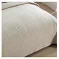 thumbnail image 2 of 3-Piece 100% Cotton Oversized Bedspread Lightweight Quilt Coverlet Embroidery Farmhouse Bedding Set (TM Beige, Oversized Queen (100"x106")), 2 of 7