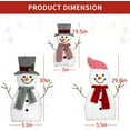 thumbnail image 4 of ZFYXGS Christmas Family Outdoor Scene Decoration Illuminated Christmas Snowman Yard Garden Decoration Clearance, 4 of 4
