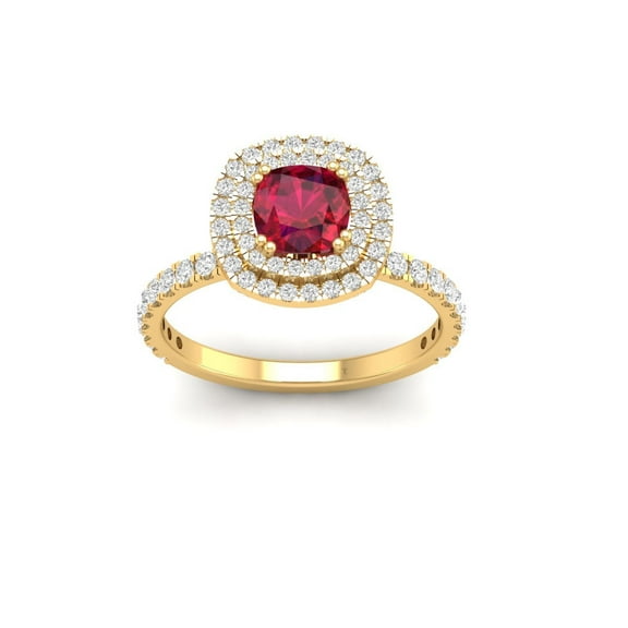 Garnet Stackable Eternity Band Ring for Women, 925 Sterling Silver, January Birthstone Minimalist Jewelry