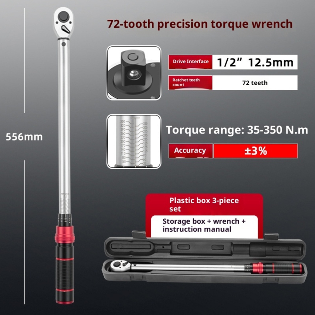Adjustable Precisions Torque Wrench 1/4" 3/8" 1/2" Drive Professional Workshop