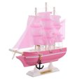 thumbnail image 1 of 1Pc Wooden Sailboat Crafts Ship Model Sailing Boat Decor Home Ornament, 1 of 9