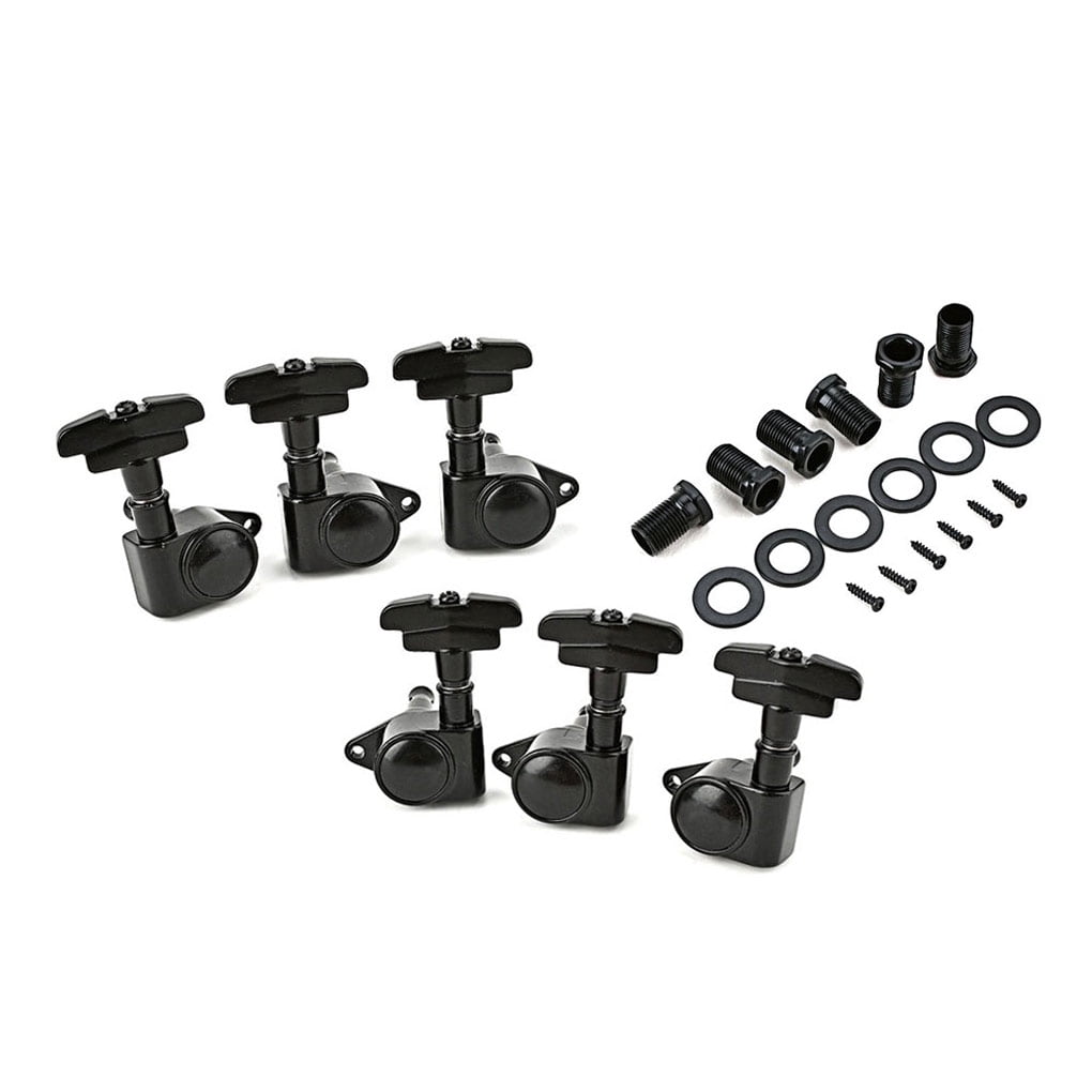 Youkk 6pcs Guitar Tuner Pegs Set Modified Parts Guitars Accessories Universal Machine Head Tuning Peg Instrument Fitting Black
