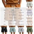 thumbnail image 5 of EOYWHK Beach Shorts with Pockets Elastic Waist Stretchy Mens Casual Shorts Soft Lightweight Breathable Casual Activewear for Men Purple, Size XXXL, 5 of 8