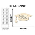 thumbnail image 2 of Unfinished Wood 2023 Grad Cap Silhouette - Graduation Craft - up to 36" DIY 24" / 3/4", 2 of 4