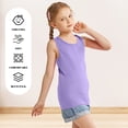 thumbnail image 4 of Cooraby 5 Pieces Girls Dance Tank Tops Toddler Racerback Sleeveless Top Girl Undershirts for Ballet Gymnastics 2T-16Years, 4 of 9