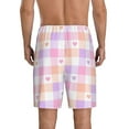 thumbnail image 2 of Yiaed Heart Buffalo Plaid for Men's Soft Sleep Pajama Short Lounging Pajama Shorts-Small, 2 of 8