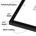 thumbnail image 2 of Americanflat Set of 4 Picture Frames Gallery Wall Frame 2 with 14x14 with 4x6 Mats and 2 with 14x18 with 5x7 Mat - Black, 2 of 7