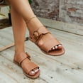 thumbnail image 5 of Ruyang Womens Flat Sandals Open Toe Slip On Slides Casual Beach Sandals Dressy Flat Casual Slip on Boho Womens Sandal, 5 of 7