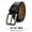 Black, variant on Plus Size 130 140 150 160 170cm Men's Leather Alloy Pin Buckle Belt for Waist 33 - 61 inches Business Casual Dress Belt, Black & Brown