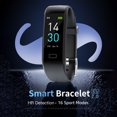 thumbnail image 1 of Gwong Electrónica ST5 Sports Smart Watch Bluetooth compatible con Bluetooth Rastreador de fitness IP68 ritmo cardíaco Monitor de presión arterial Pulsera inteligente para la vida diaria, 1 of 6