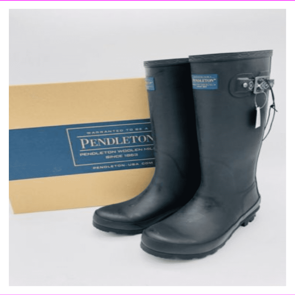 short matte black rain boots