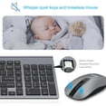 thumbnail image 2 of Ensemble Clavier et Souris Sans Fil - Combo USB Compact et Silencieux pour Ordinateurs Portables et de Bureau Windows, 2 of 8