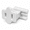 White, variant on Christmas Designers Female Vampire Plug, Slide-On Gilbert Plug for 18/2 SPT-1 Zip Cord, White, 5 Pack
