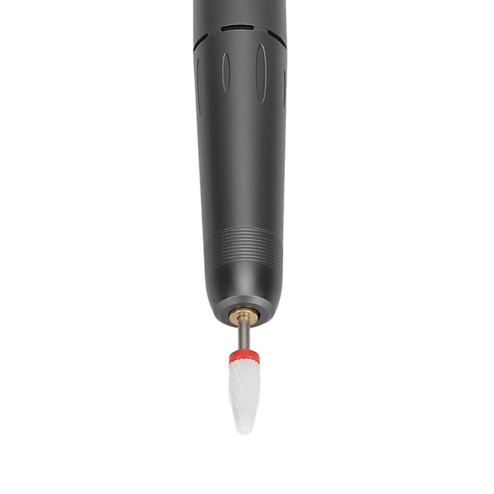 BIMZUC Electric Nail Drill Machine Portable 18000 RPM Efile Electrical Nail File Kit for Acrylic Nails, Manicure Pedicure Polishing Grinding Tool with Built-in Battery, Grey (7.87 inches / 20 cm)