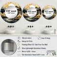 thumbnail image 4 of Designart "Simple Scandinavian Landscape II" Scandinavian Rund Mirror For Wall Decor - Large White Round Print Mirror - Round Coastal Mirror 23" x 23" Inch - Wall Mounted Round Large Mirror, 4 of 5