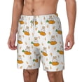 thumbnail image 2 of Uemuo Rabbit And Carrot Pattern Mens Swim Trunks Quick Dry Board Shorts with Mesh Lining, Stretch Beach Shorts Quick Dry No-Chafing Board Shorts-XX-Large, 2 of 9