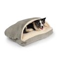thumbnail image 1 of Snoozer Cozy Cave Rectangle Pet Bed, Extra Large, Piston Storm, Hooded Nesting Dog Bed, 1 of 4