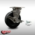thumbnail image 2 of 6 Inch 316SS Polyolefin Caster with Roller Bearing and Brake/Swivel Lock SCC, 2 of 2