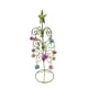 thumbnail image 2 of Árbol de Navidad con campanas, artesanía, árbol artificial, adorno de escritorio para dormitorio Verde, 2 of 8