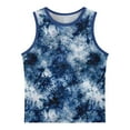 thumbnail image 5 of Spazoro Little and Big Girls Tank Tops Undershirts, Breathable Sleeveless Tie Dye Summer Camisole for Kids Girls Boys Blue Size 4 T, 5 of 6