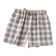thumbnail image 3 of MKLEKYY Pantalones Cortos Finos de Primavera/Verano para Mujer, Holgados, Cómodos y A Cuadros, para Estar En Casa., 3 of 3