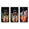 thumbnail image 2 of Designart "Translucent Light Dancing Figure III" Woman Fashion Photography Framed Wall Art Set Of 3 - Multicolor Glam Frame Gallery Set For Office Decor, 2 of 6