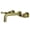 Antique Brass, variant on Kingston Brass KS8122KL Whitaker Double-Handle 3-Hole Wall Mount Bathroom Faucet in Polished Brass