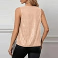 thumbnail image 5 of JGNGSHN Women's Sequin Tops Trendy Sleeveless Drape Cowl Neck Shirts Glitter Cocktail Blouses Sparkly Club Party Top, 5 of 6