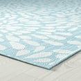 thumbnail image 5 of 8x10 Water Resistant, Large Indoor Outdoor Rugs for Patios, Front Door Entry, Entryway, Deck, Porch, Balcony | Outside Area Rug for Patio | Aqua, Floral | Size: 7'11'' x 10'3'', 5 of 8