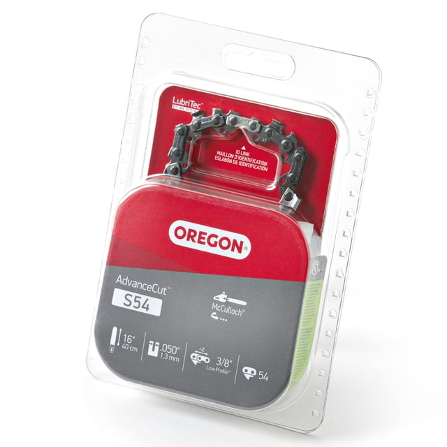 Cadena de motosierra de repuesto Oregon S54 AdvanceCut de 16 pulgadas