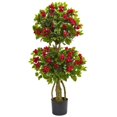 thumbnail image 1 of Nearly Natural 5507 4 ft. Double Bougainvillea Artificial Topiary Tree, 1 of 4